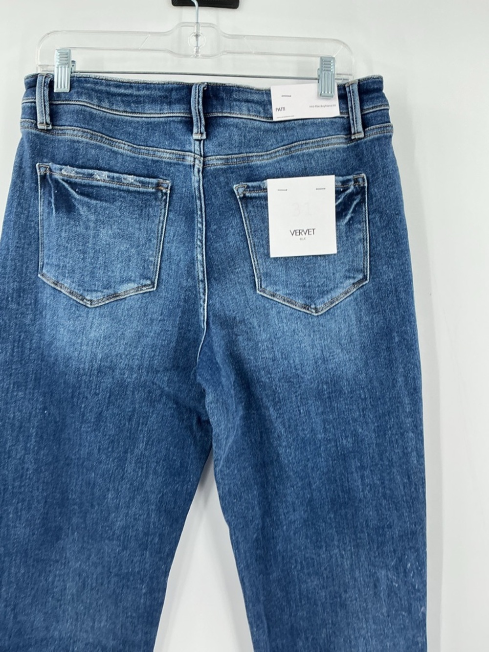 Vervet Brand Patti Mid-Rise Boyfriend Fit Blue Jeans. Size 31 - Picture 9 of 12